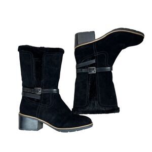 BearTraps Ginger Black Suede Boots